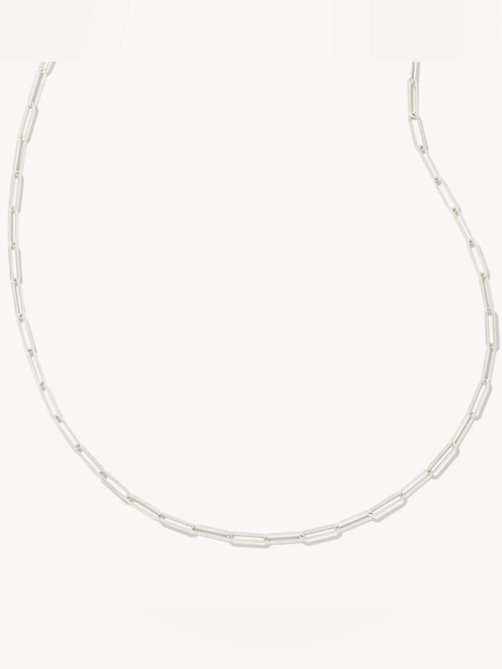 Kendra Scott Courtney Paperclip Necklace in Silver